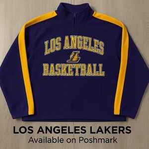 NWT Los Angeles Lakers Oversized Adidas NBA Fleece — Purple/Gold — XL ❤️